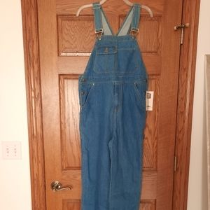 Faded Glory Girls Denim Bibs. NWT.